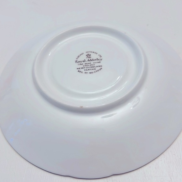 Royal Adderley Newfoundland Tartan Fine Bone China Teacup and Saucer England - Picture 6 of 7